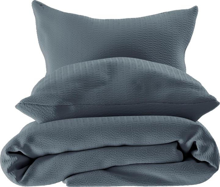 Actual product image Lotus Bettwaren Bed Linen Satin Seersucker uni (Pillowcase, 50 x 70 cm)