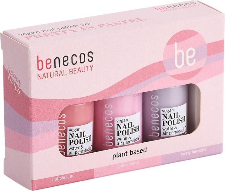 Actual product image Benecos Pretty in Pastel nail polish gift set (Colour paint)