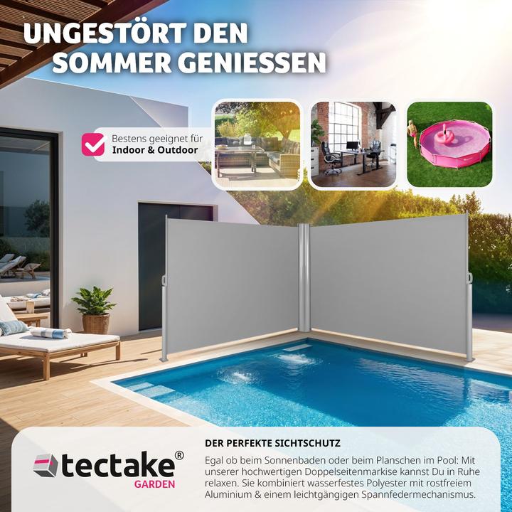 Image du produit tectake Double store latéral (6 m)