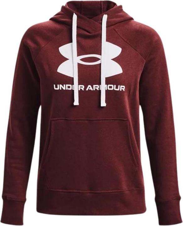 Immagine prodotto Under Armour Donna Rival Fleece Logo Felpa con cappuccio Borgogna 1356318 690 (M)