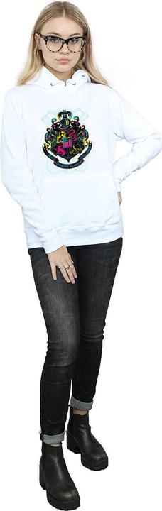 Immagine prodotto Neon Hogwarts Crest Felpa con Cappuccio Donna (L)