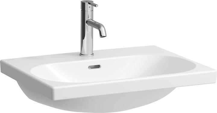 Laufen Aufsatzwaschtisch LUA 60x46cm m ÜL 1 Hahnloch-Ausführung weiss (460 mm, 600 mm)