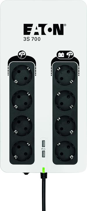 Produktbild Eaton 3S 700 DIN (700 VA, 420 W, Online-Doppelwandler USV)