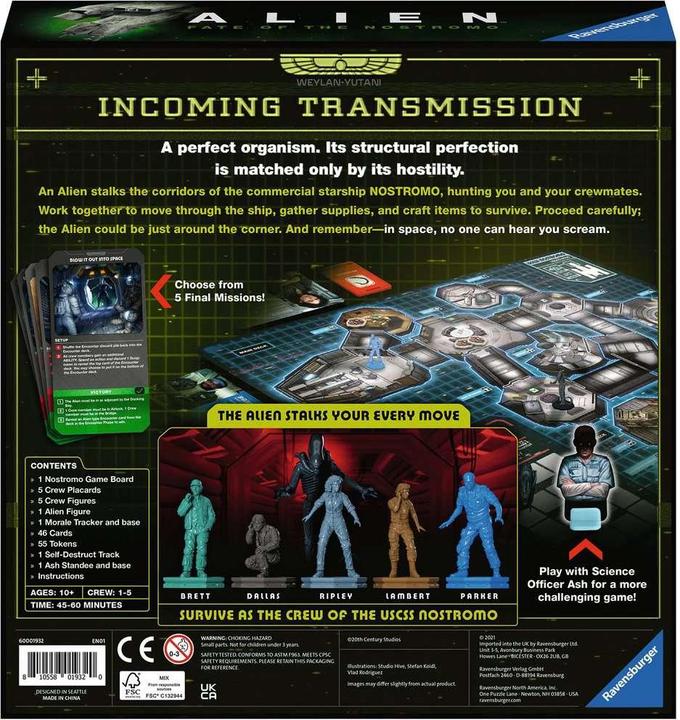 Actual product image Ravensburger Alien: Fate of the Notromo Boardgame (EN) (English)