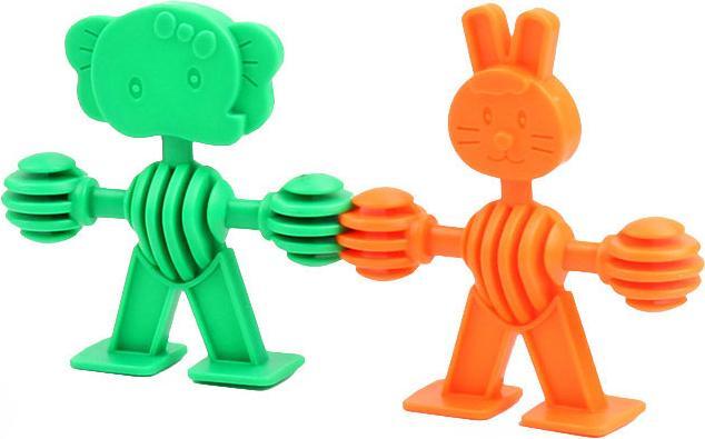 Image du produit Boîte de construction Formes d'animaux dans une boîte de rangement, 32 pcs.
