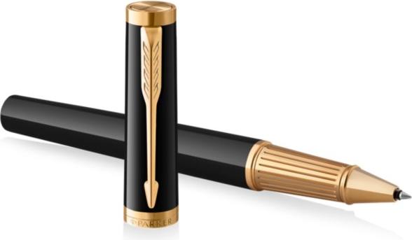 Produktbild Parker Pen PARKER Rollerball Ingenuity Schwarz glänzend GT (F, schwarz) (Schwarz, Gold, 1 x)