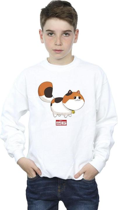 Actual product image Disney Boys Big Hero 6 Baymax Kitten Pose Sweatshirt (116)