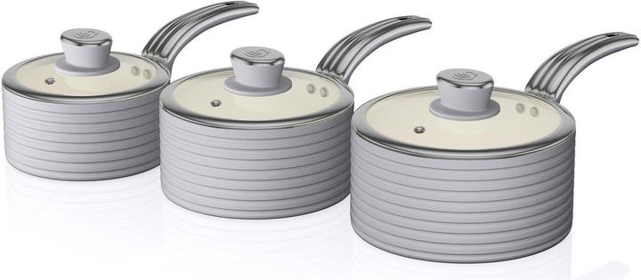 Produktbild Swan Pot set retro RETRO SWPS3020GRN (18 cm, Pfannenset + Topfset, Aluminium)