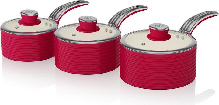 Swan Pot Set retro RETRO SWPS3020RN (Pfannenset + Topfset)