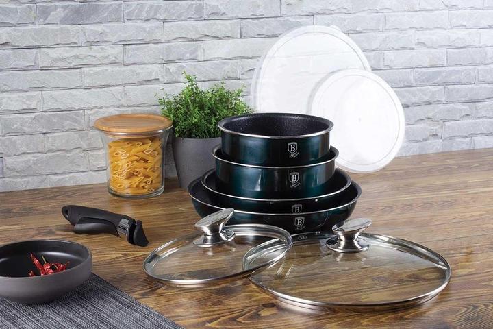 Productafbeelding BerlingerHaus GRANIET POT SET Click & Cook BH-6146 (20 cm, Kookpotten en pannenset, Aluminium)