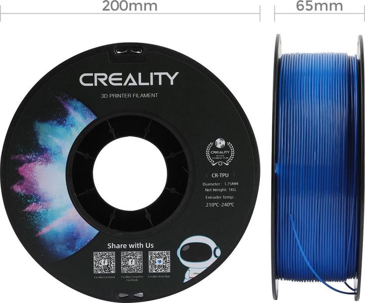 Produktbild Creality Filament (TPU, 1.75 mm, 1000 g, Blau)