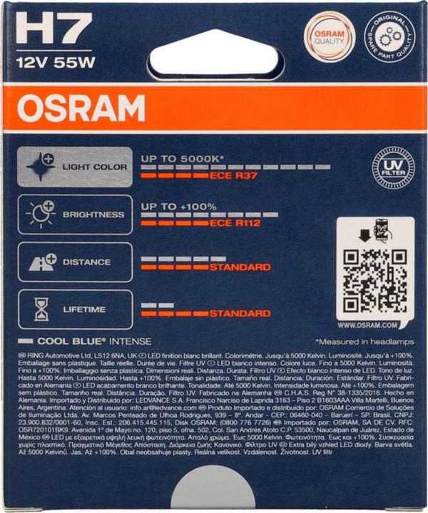 Image du produit Osram Cool Blue Intense (H7)