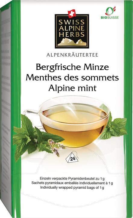 Immagine prodotto Swiss Alpine Herbs Tè biologico montagna menta fresca di montagna (24 g)