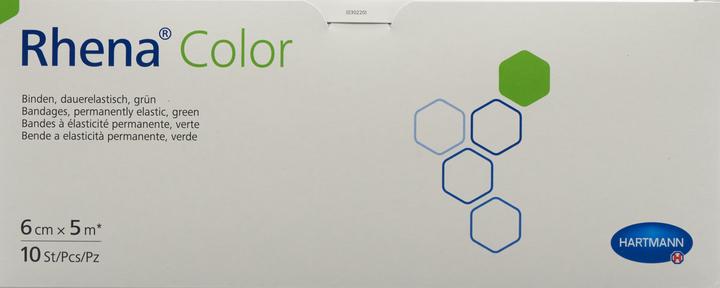 Image du produit Rhena Color Elastische Binden 6cmx5m grün offen