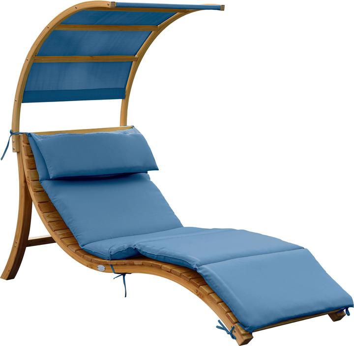 Immagine prodotto Axi Sedia a sdraio Salina con ombrellone blu (186.50 cm)