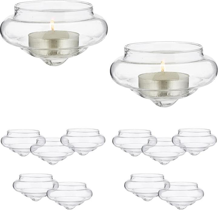 Immagine prodotto Relaxdays 12x lanterna galleggiante (12 x, 8 x 8 x 4,5 cm)