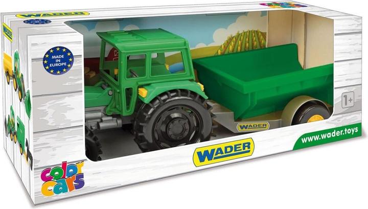 Immagine prodotto Wader Trattore agricolo verde con rimorchio