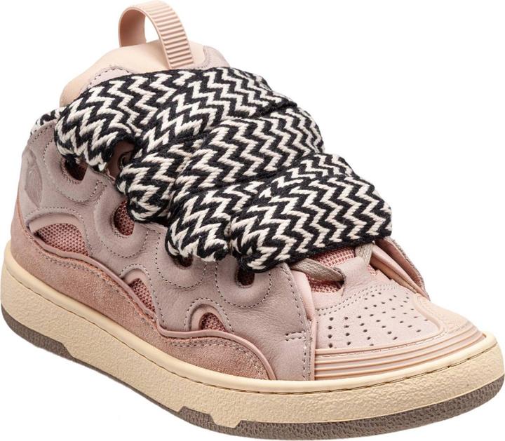 Produktbild Lanvin curb sneakers in white and pink leather (37)