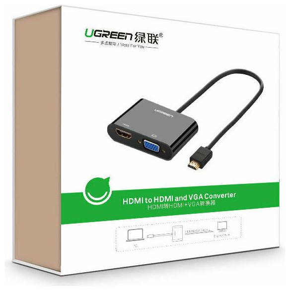 Actual product image Ugreen HDMI to HDMI / VGA Adapter with Audio (HDMI, 3 cm)