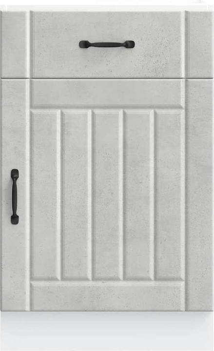 Produktbild VidaXL Küchen-Unterschrank Lucca Betongrau Holzwerkstoff Spülenunterschrank (50 x 46 x 81.5 cm)