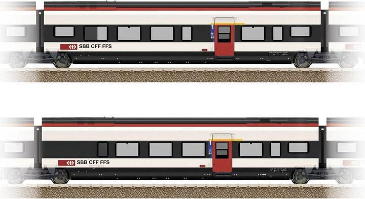 Trix H0 23283 H0 Ergänzungsset 3 zu Giruno der SBB J(A4) 1.Klasse und K(A3) 1.Klasse (Spur VI)