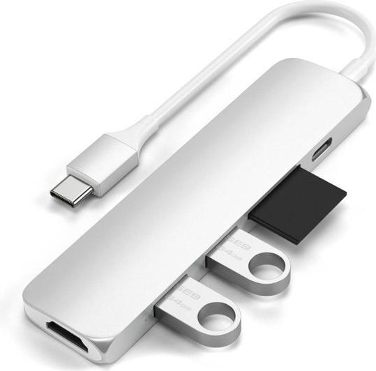 Productafbeelding Satechi USB-C Slim Multiport V2 (USB-C, 6 Havens)