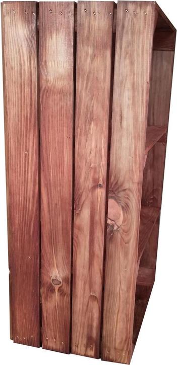 Produktbild Holz Zollhaus Regal Vintage Shabby Hellbraun 40 x 75 cm (31 x 42 x 76 cm)