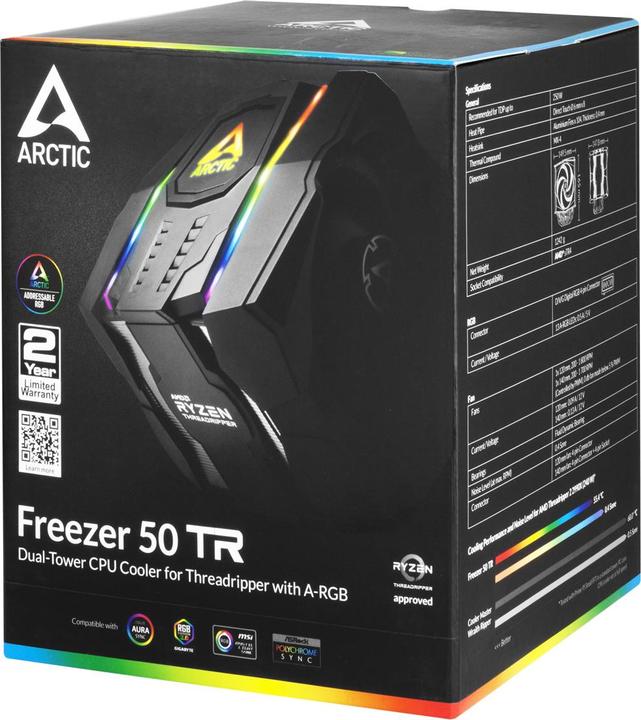 Image du produit Arctic Freezer 50 Tr W/Argb Controller (165 mm)