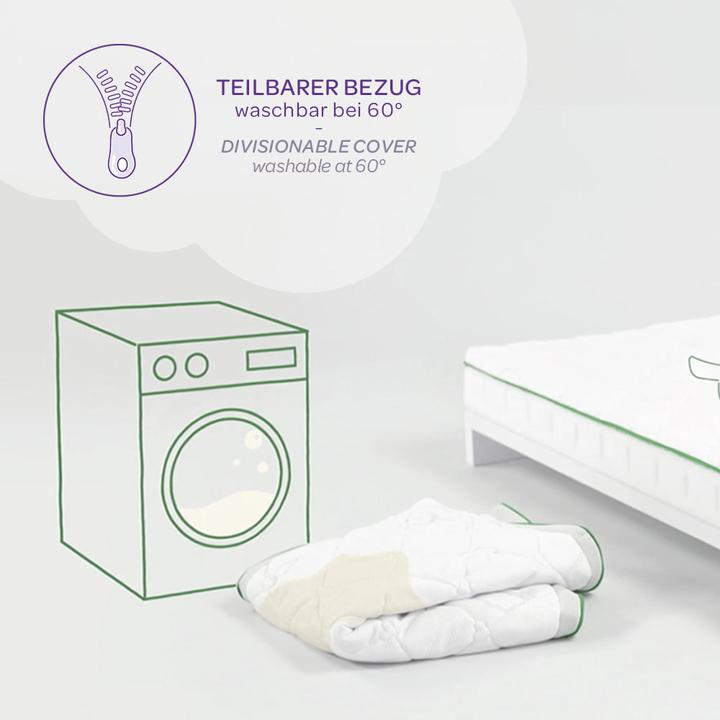 Actual product image Träumeland Octasmart XL children's and youth bed mattress (140 x 200 cm)