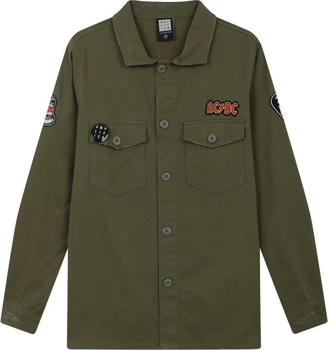 Actual product image Amplified Mens AC/DC Military Overshirt (XL)