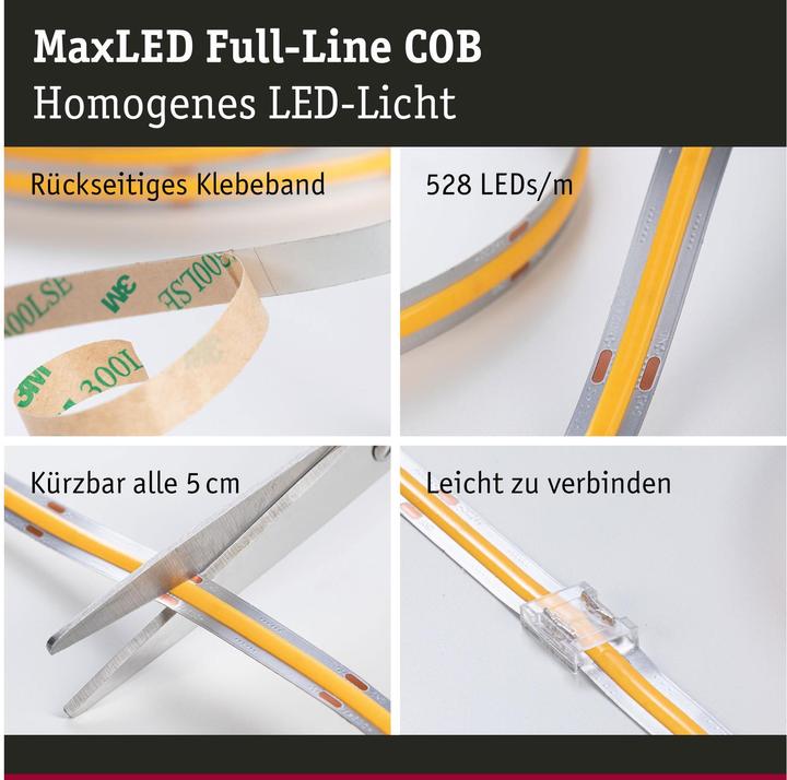 Actual product image Paulmann MaxLED 1000 Full-Line COB Stripe (Warm white, 250 cm, Indoor)