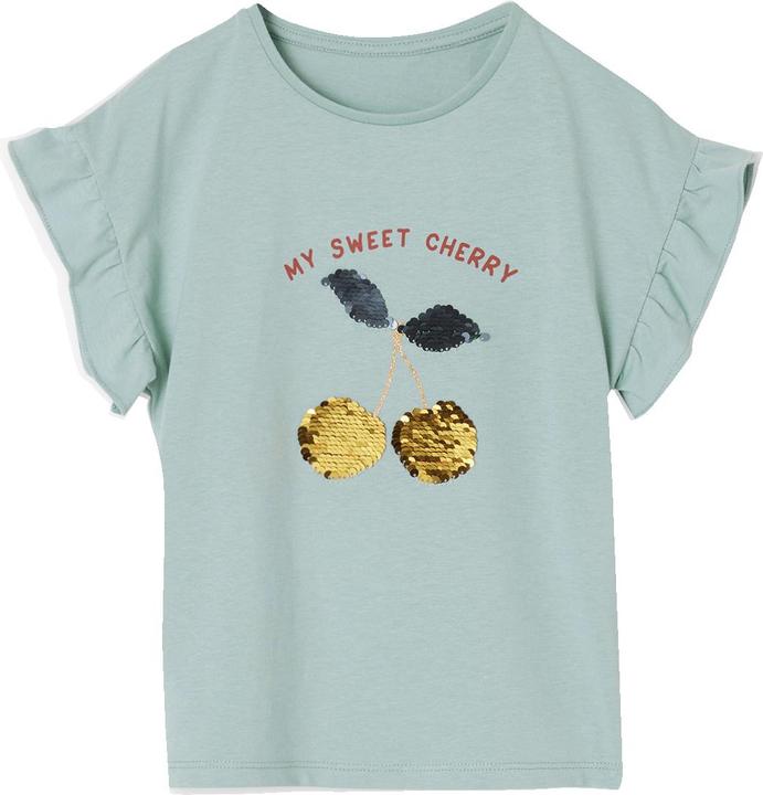 Produktbild Vertbaudet Mädchen T-Shirt mit Wende-Pailletten (116)