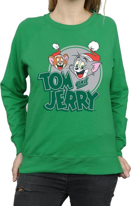 Actual product image Tom & Jerry Womens/Ladies Christmas Greetings Sweatshirt (S)