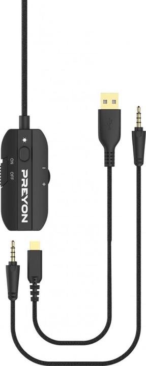Actual product image Preyon Storm Fly Headphones Black (PSF53B) (Cable)