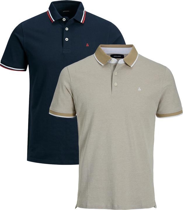 Dunkelblau, Beige