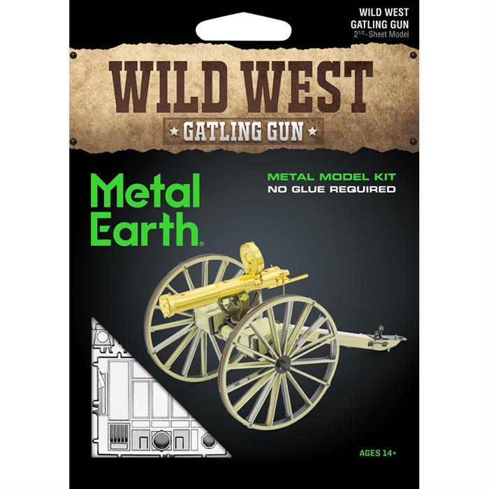 Actual product image Metal Earth Wild West Gatling Gun