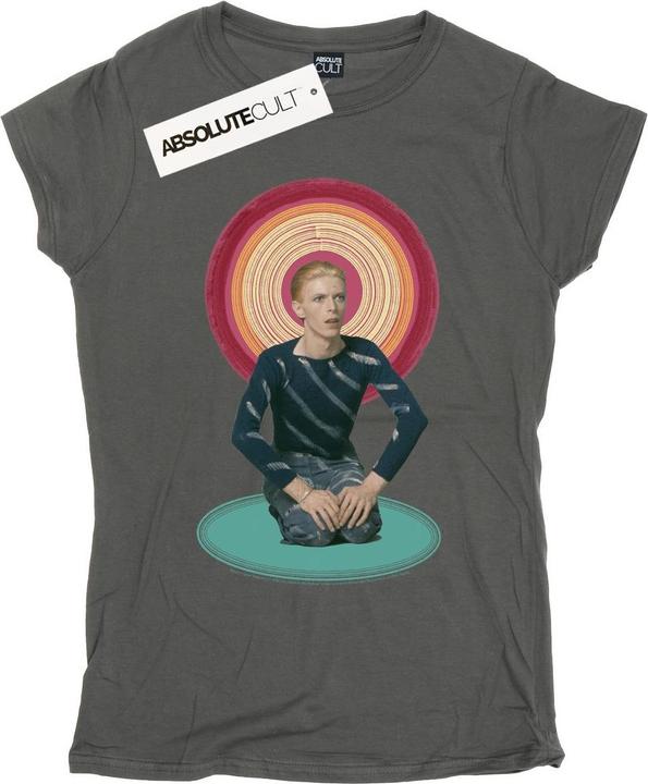 Actual product image David Bowie Womens/Ladies Kneeling Halo Cotton T-Shirt (L)