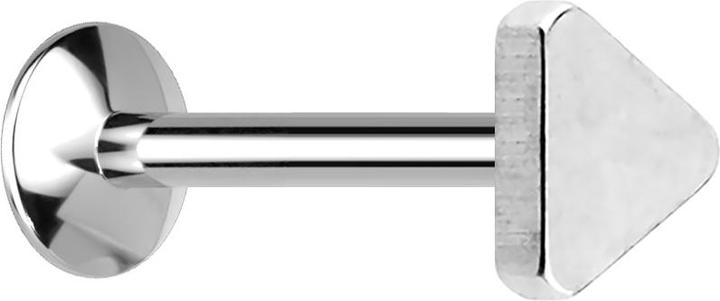 Immagine prodotto Star Piercing Micro UFO Labret filo interno argento con triangolo (Acciaio chirurgico 316L, senza ottone)