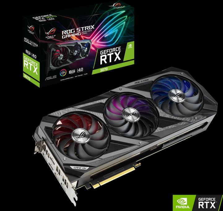 Actual product image ASUS GeForce ROG STRIX RTX 3070 GAMING-8G (8 GB)