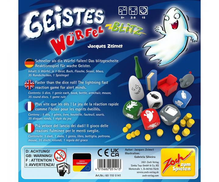 Immagine prodotto Zoch Flash di ispirazione Flash di dadi (Francese, Tedesco, Inglese, Italiano)