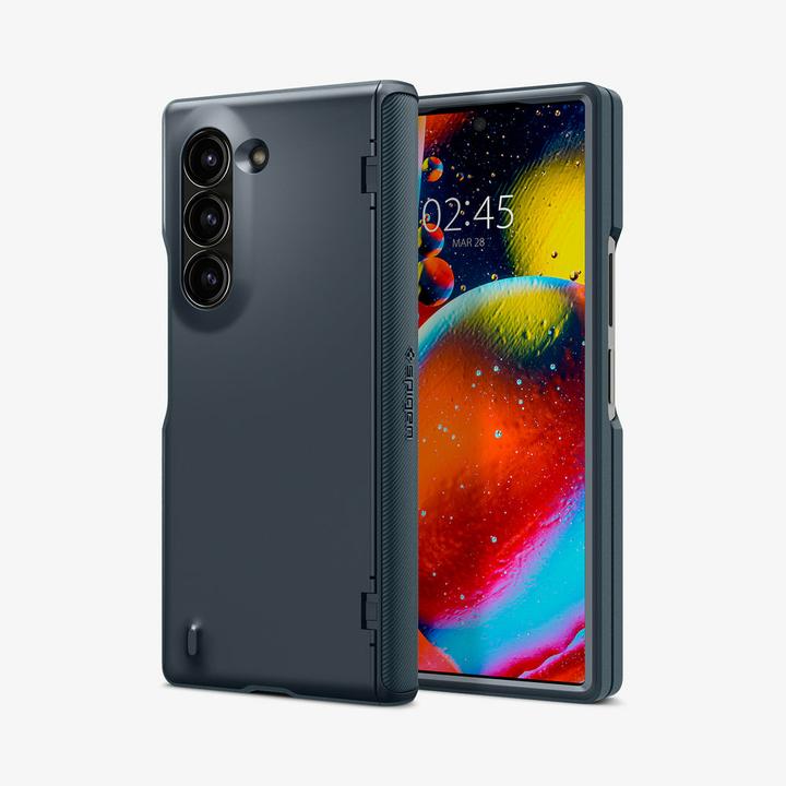 Actual product image Spigen Slim Armor Pro Galaxy Z Fold 6 Case Metal Slate (Samsung Galaxy Z Fold6)