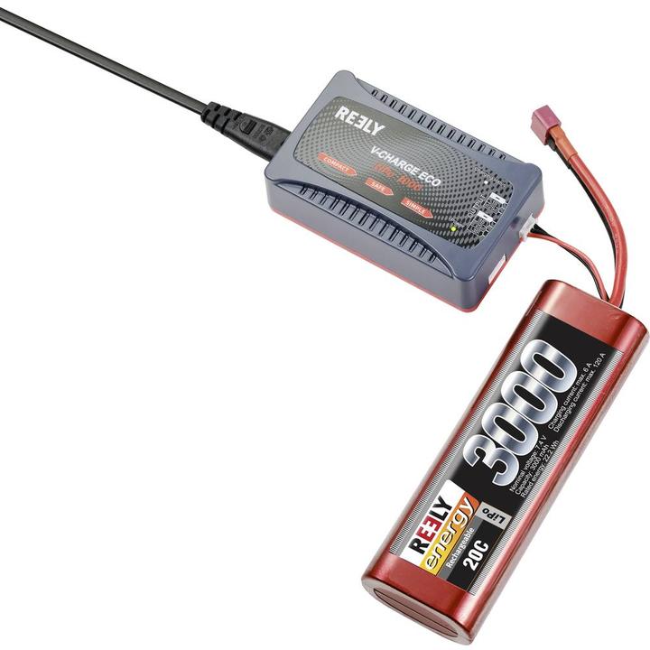 Actual product image Reely V-CHARGE ECO LiPo 1000 model charger 230 V 1 A LiPo