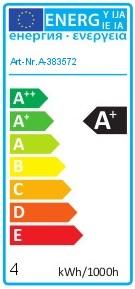 Label énergétique Isoled illuminants (E14, 4 W, 350 lm, 1 x, E)