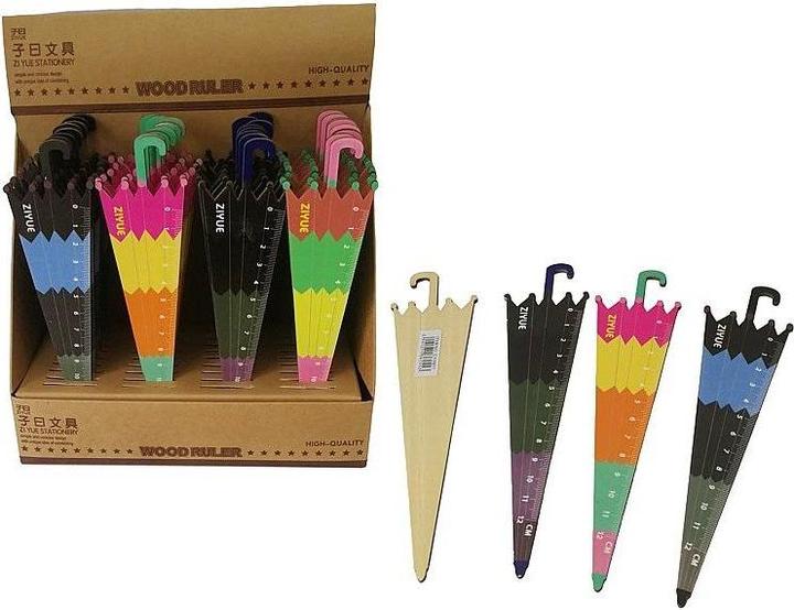 Actual product image Adar Holzlineal 20cm Regenschirm (36 Stück)