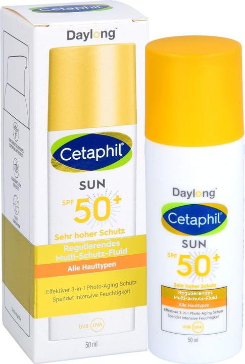 Produktbild Daylong Cetaphil sun SPF 50+ Multi-Schutz-Fluid Gesicht, 50 ml Lotion (Sonnenlotion, SPF 50+, 50 ml)