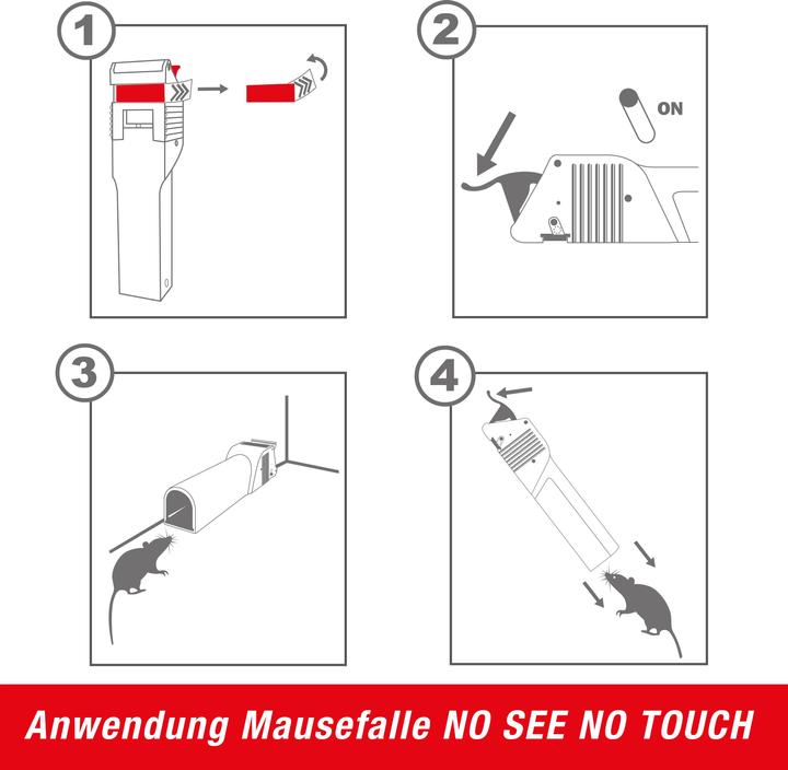 Actual product image Swissinno Mausefalle "No See No Touch" 1er