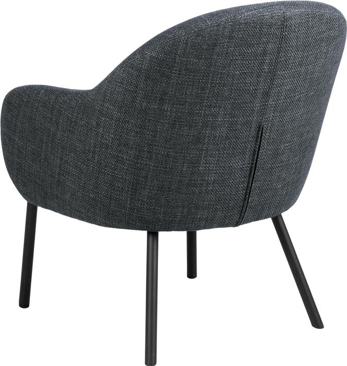 Actual product image AC Design Sessel Spencer Polyurethan (PU)/Stahl, Dunkelgrau