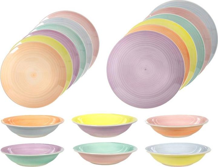 Actual product image Tavola Tableware set pastel 18 pieces (18 Piece)
