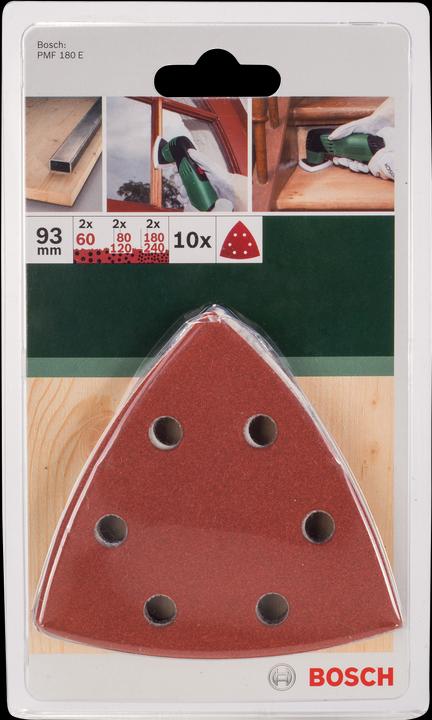 Immagine prodotto Bosch Professional Zubehör Set di carta vetrata Delta perforata (60, 80, 120, 180, 240)