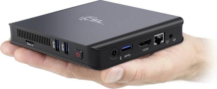 Produktbild CSL Mini PC Narrow Box Ultra HD Compact v5 (Intel Celeron N5100, 4 GB, 128 GB, Intel UHD Graphics)